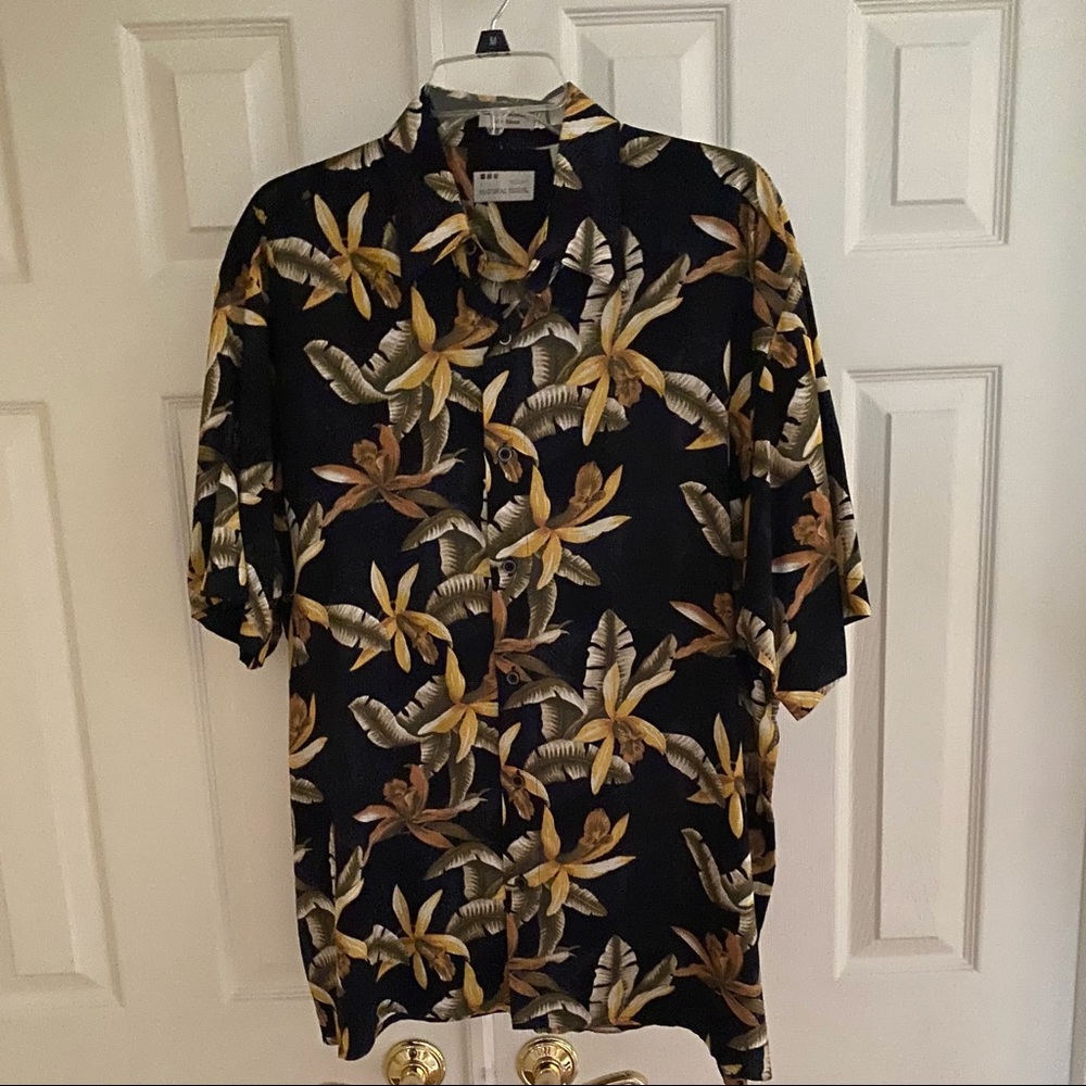 Men’s Natural Issue Hawaiian Style Print Shirt